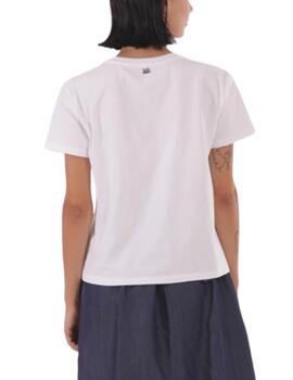 Camiseta Mimi-Muà Básica Strass Blanco