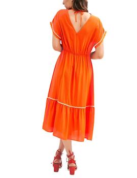 Vestido Lolitas&L Largo Naranja
