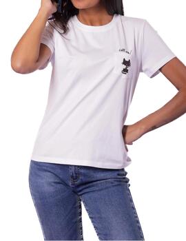 Camiseta Mimi-Muà Bolsillo Blanco