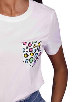 Camiseta Mimi-Muà Bolsillo Print Blanco