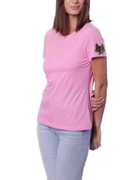 Camiseta Mimi-Muà Básica Gato Rosa