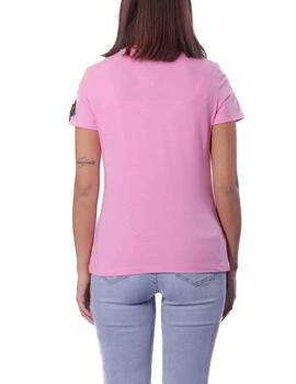 Camiseta Mimi-Muà Básica Gato Rosa
