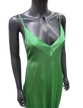 Vestido Anonyme Designers Dight Satinado Verde