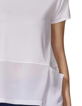 Camiseta Lolitas-L Básica Con Bolsillos Blanca
