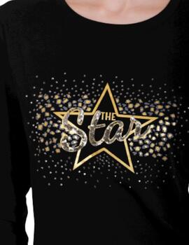 Camiseta Mimi-Muà The Star Negro