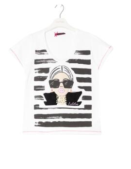 Camiseta Lolitas&L Imagen Blanco