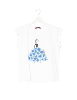 Camiseta Lolitas&L Muñeca Blanco