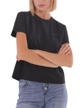 Camiseta Mimi-Muà Básica Strass Negro
