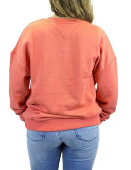Sudadera Tommy Jeans New York Logo Coral