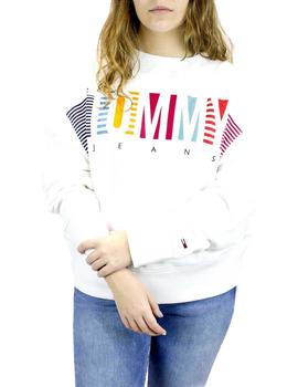 Sudadera Tommy Jeans Oversize Logo Multicolor