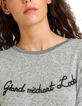 Camiseta Naf Naf Le Grand Mechant Look Gris