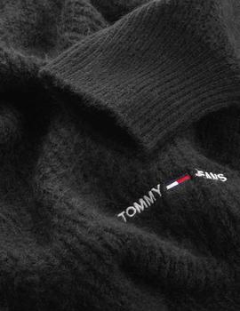 Jersey Tommy Jeans Cuello Redondo Negro