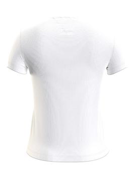 Camiseta Tommy Jeans Básica Manga Corta Blanco