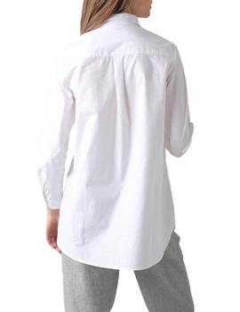 Camisa Indi-cold Larga Oversize Blanco