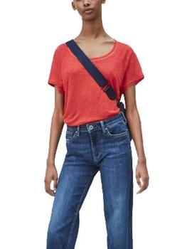 Camiseta Pepe Jeans De Lino Amira Rojo