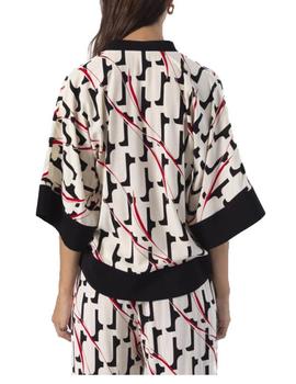 Top Anonyme Designers Tipo Kimono Tiberia Balnco