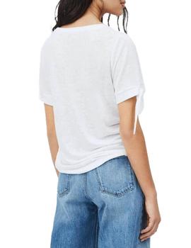 Camiseta Pepe Jeans Detalle Lazo Britney Blanco