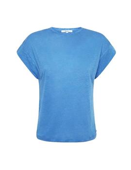 Camiseta Pepe Jeans De Lino Cleo Azul