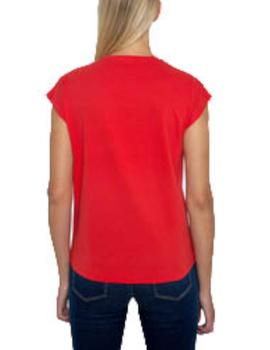 Camiseta Pepe Jeans Básica Bloom Rojo