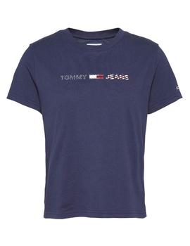 Camiseta Tommy Jeans Algodón Orgánico Marino